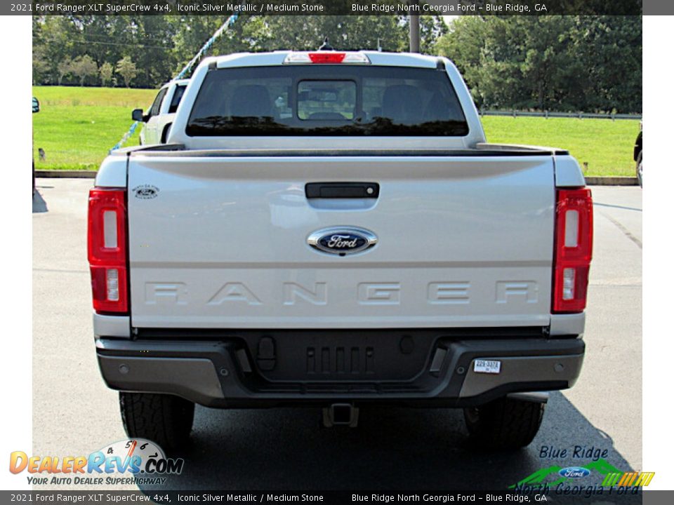 2021 Ford Ranger XLT SuperCrew 4x4 Iconic Silver Metallic / Medium Stone Photo #4