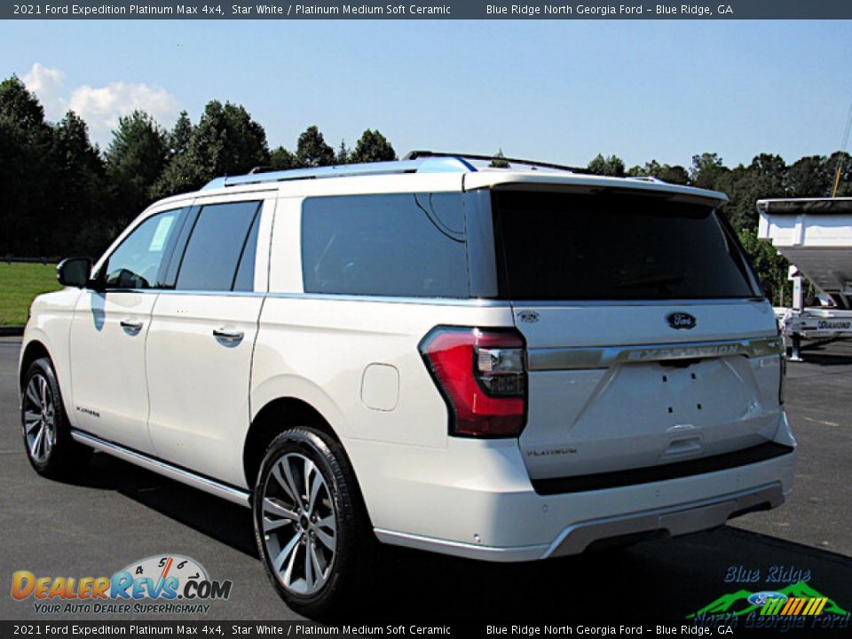 2021 Ford Expedition Platinum Max 4x4 Star White / Platinum Medium Soft Ceramic Photo #3