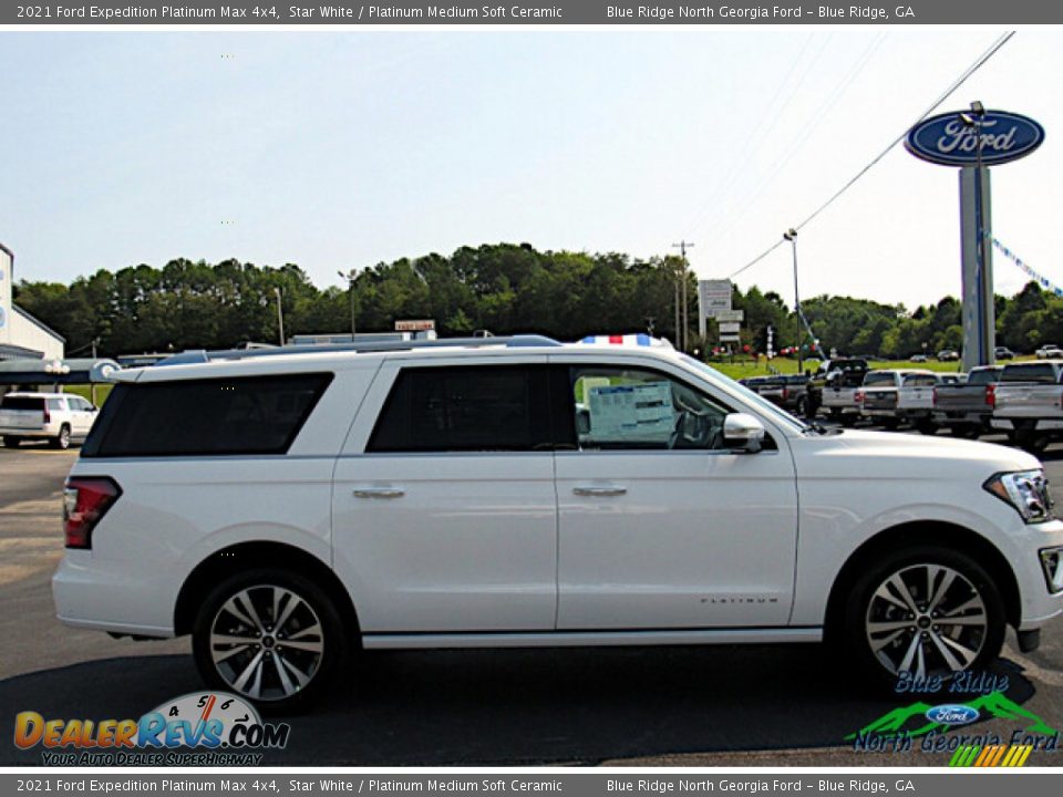 2021 Ford Expedition Platinum Max 4x4 Star White / Platinum Medium Soft Ceramic Photo #6