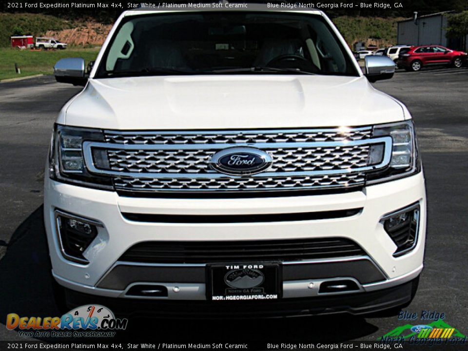 2021 Ford Expedition Platinum Max 4x4 Star White / Platinum Medium Soft Ceramic Photo #8