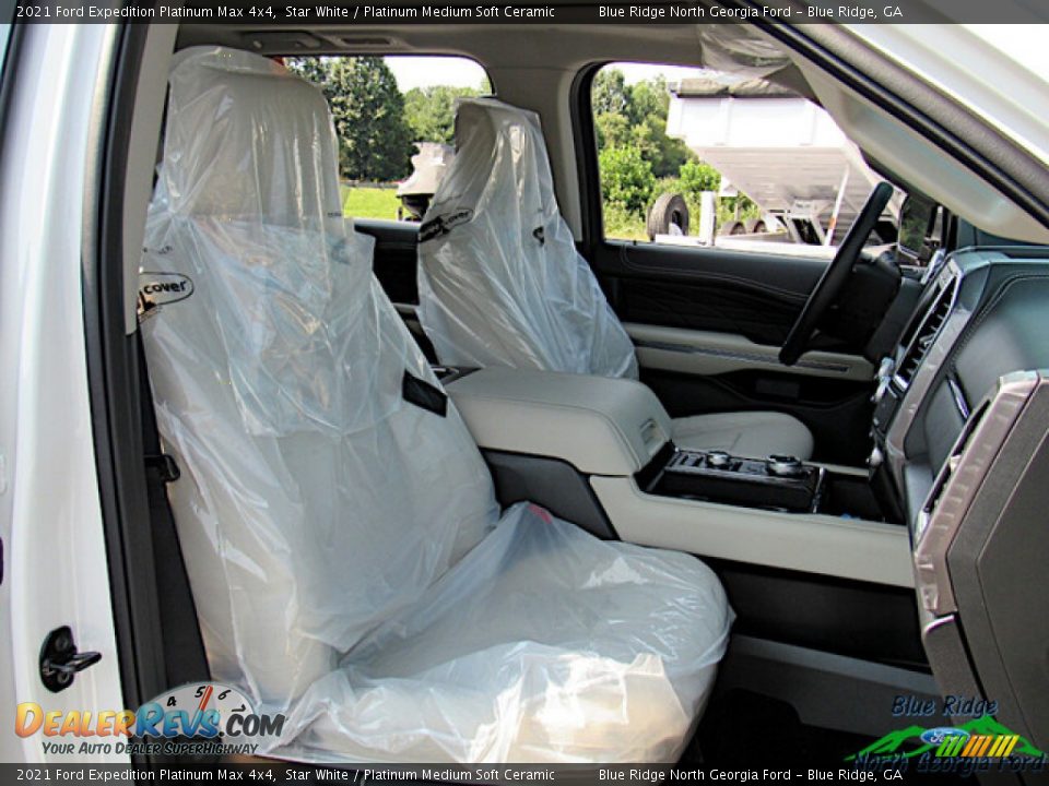 2021 Ford Expedition Platinum Max 4x4 Star White / Platinum Medium Soft Ceramic Photo #12