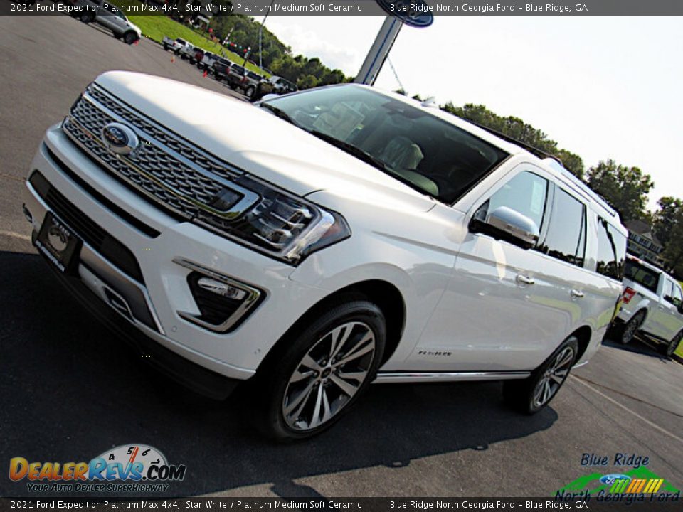 2021 Ford Expedition Platinum Max 4x4 Star White / Platinum Medium Soft Ceramic Photo #30