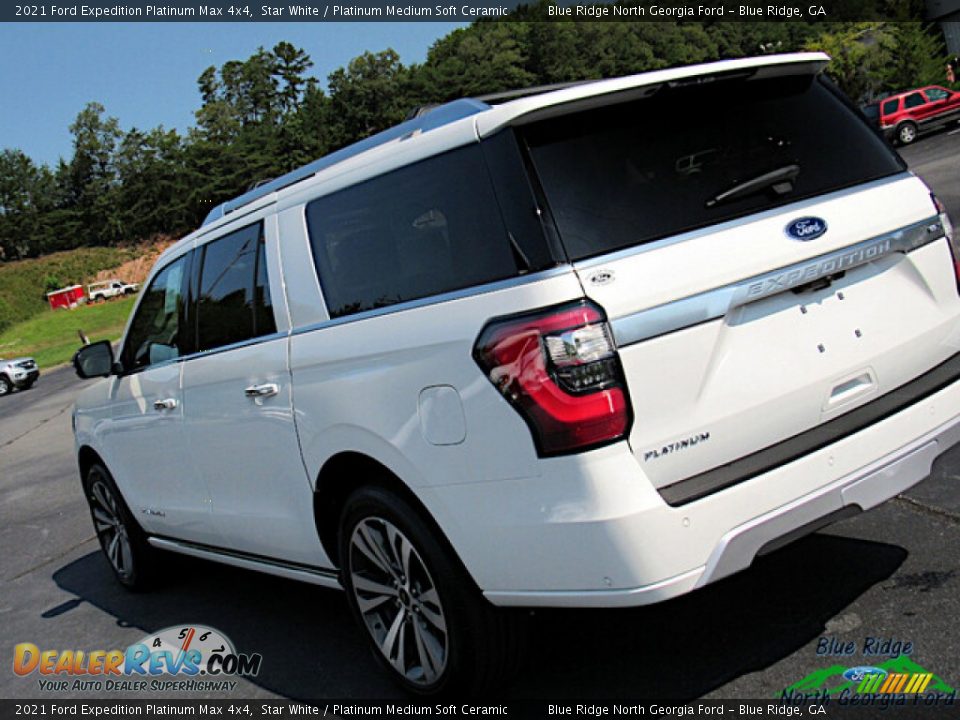 2021 Ford Expedition Platinum Max 4x4 Star White / Platinum Medium Soft Ceramic Photo #33