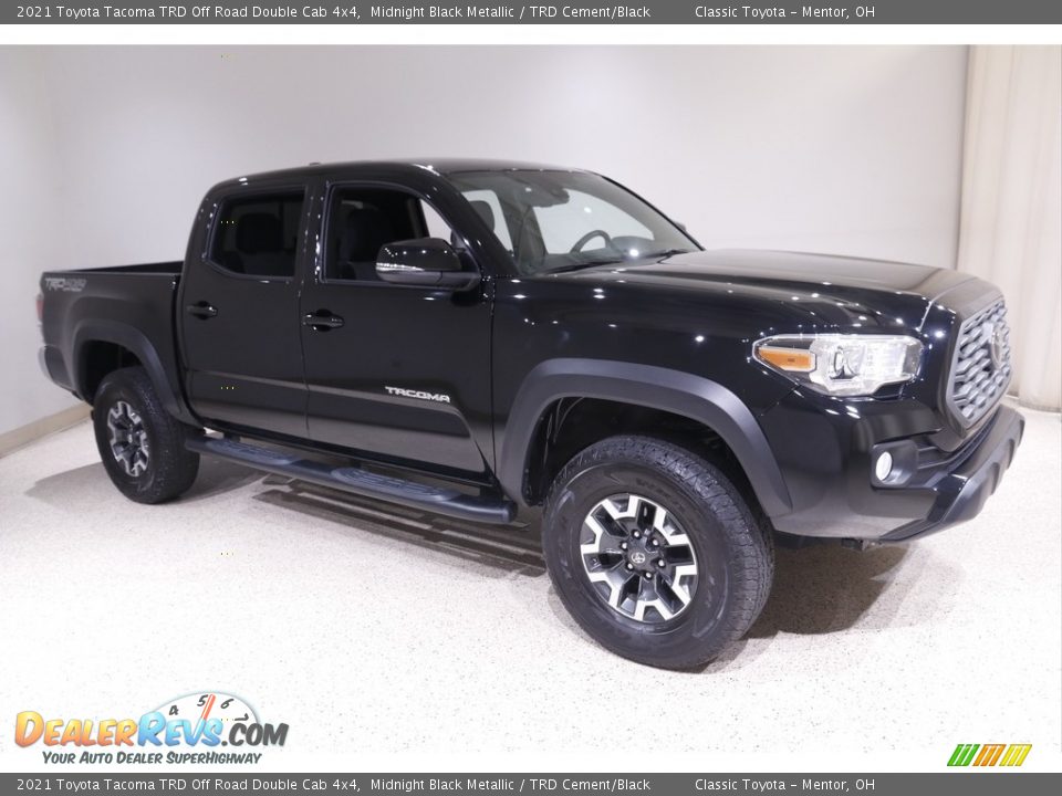 Midnight Black Metallic 2021 Toyota Tacoma TRD Off Road Double Cab 4x4 Photo #1
