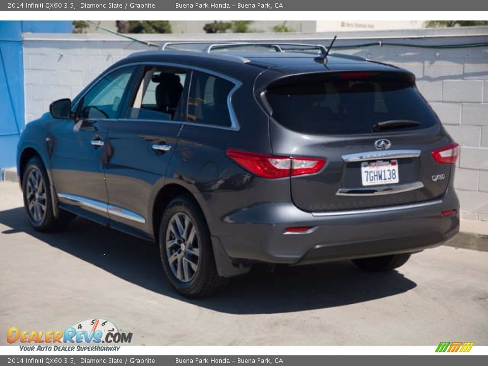 2014 Infiniti QX60 3.5 Diamond Slate / Graphite Photo #2