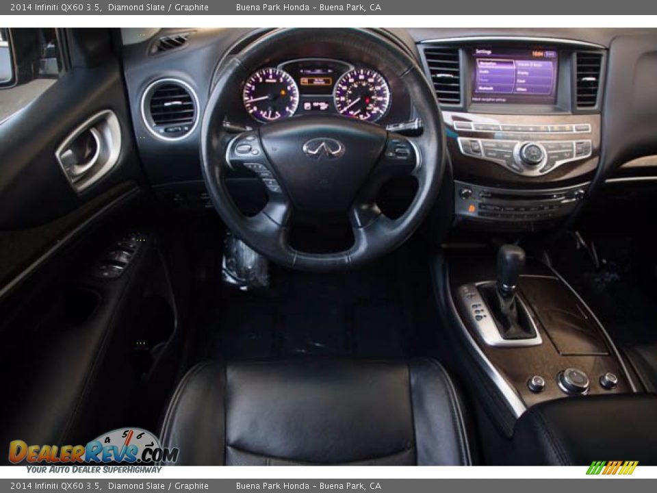 2014 Infiniti QX60 3.5 Diamond Slate / Graphite Photo #5