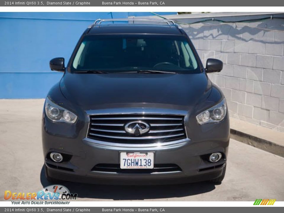 2014 Infiniti QX60 3.5 Diamond Slate / Graphite Photo #7