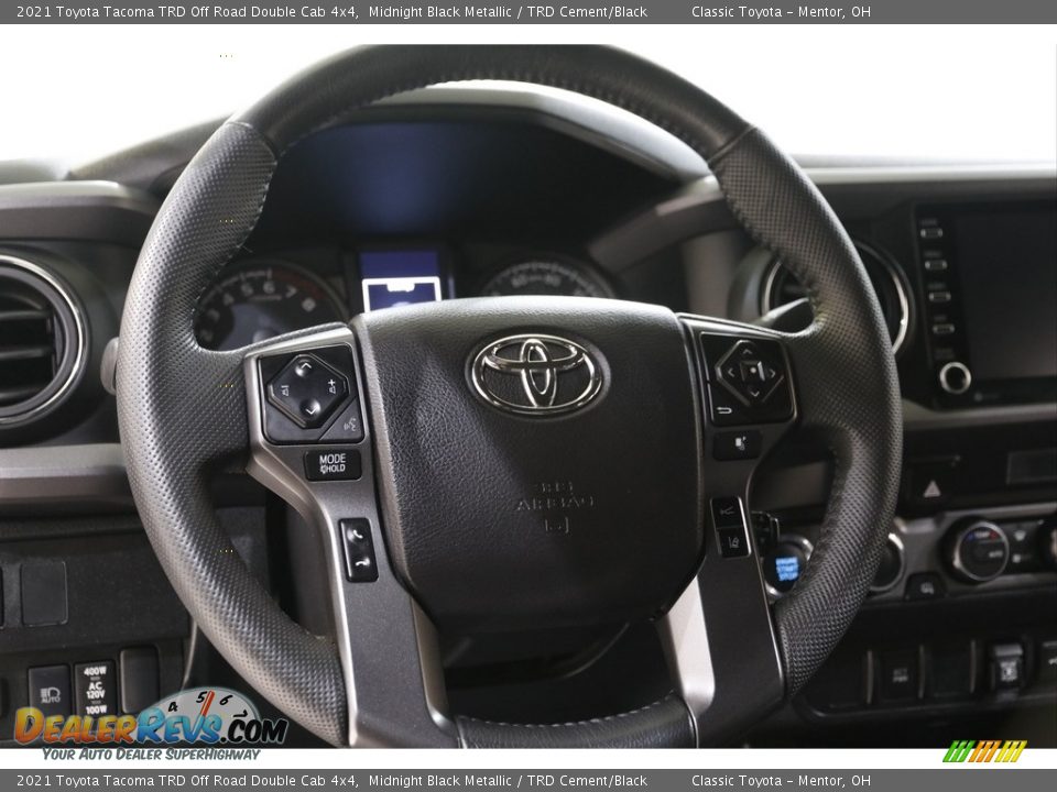 2021 Toyota Tacoma TRD Off Road Double Cab 4x4 Steering Wheel Photo #7