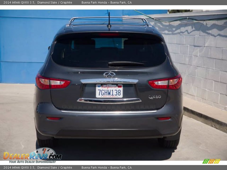 2014 Infiniti QX60 3.5 Diamond Slate / Graphite Photo #9