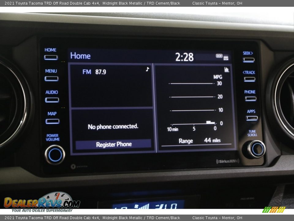 2021 Toyota Tacoma TRD Off Road Double Cab 4x4 Midnight Black Metallic / TRD Cement/Black Photo #10