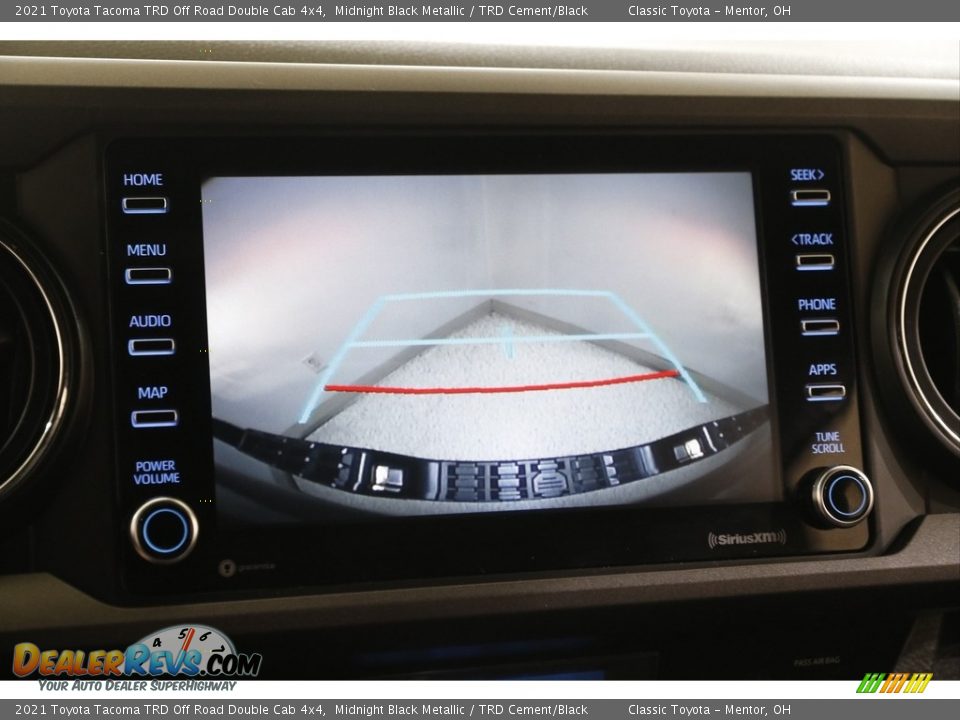 2021 Toyota Tacoma TRD Off Road Double Cab 4x4 Midnight Black Metallic / TRD Cement/Black Photo #11