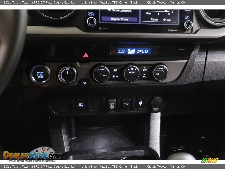 2021 Toyota Tacoma TRD Off Road Double Cab 4x4 Midnight Black Metallic / TRD Cement/Black Photo #12