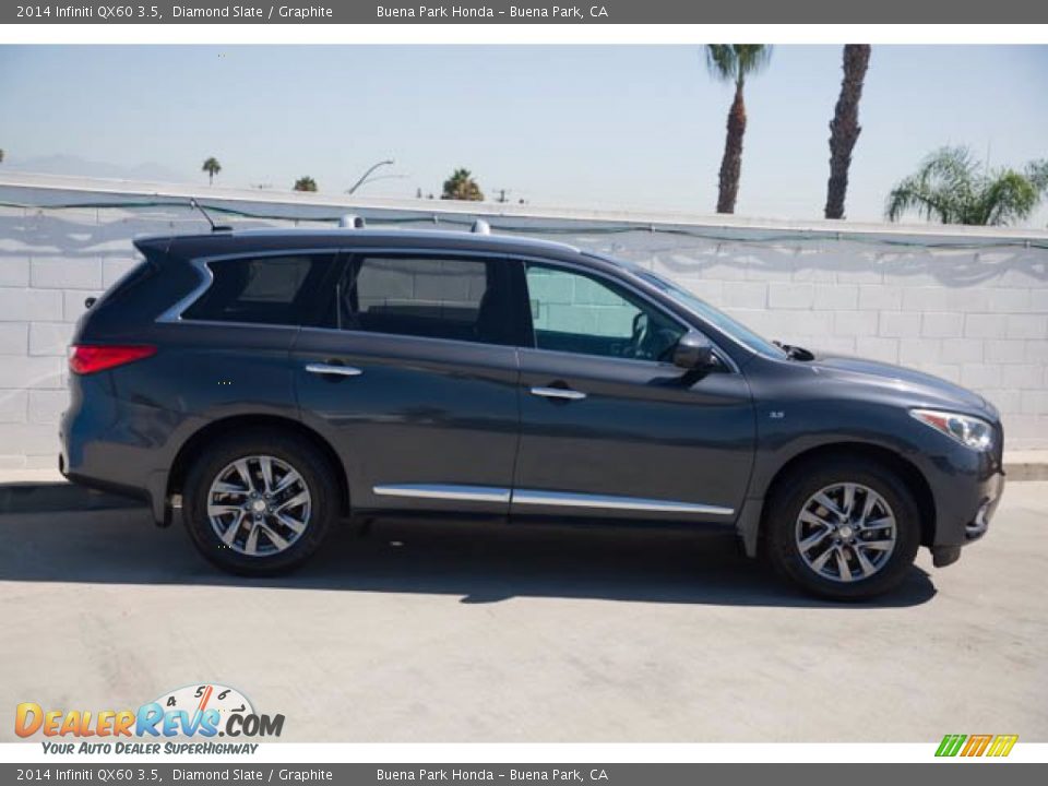 2014 Infiniti QX60 3.5 Diamond Slate / Graphite Photo #12