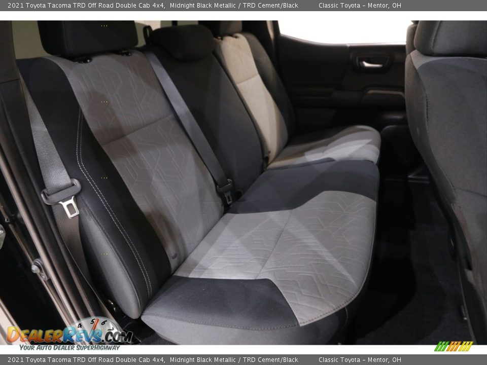 Rear Seat of 2021 Toyota Tacoma TRD Off Road Double Cab 4x4 Photo #15