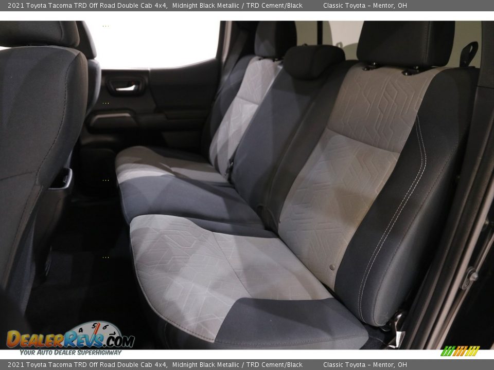 Rear Seat of 2021 Toyota Tacoma TRD Off Road Double Cab 4x4 Photo #16
