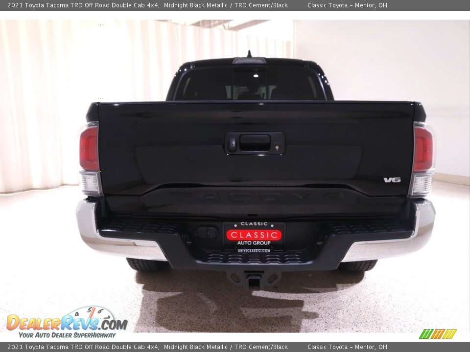 2021 Toyota Tacoma TRD Off Road Double Cab 4x4 Midnight Black Metallic / TRD Cement/Black Photo #17