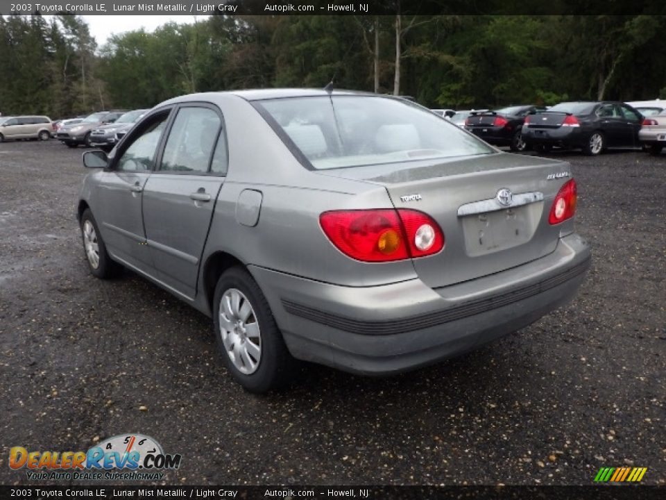 2003 Toyota Corolla LE Lunar Mist Metallic / Light Gray Photo #4