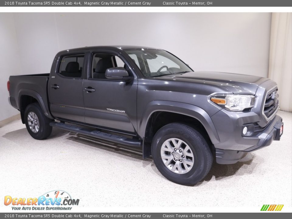 2018 Toyota Tacoma SR5 Double Cab 4x4 Magnetic Gray Metallic / Cement Gray Photo #1