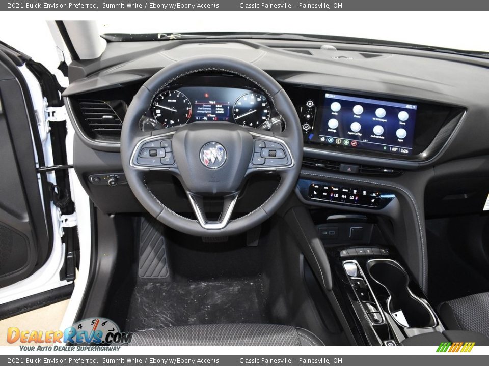 2021 Buick Envision Preferred Summit White / Ebony w/Ebony Accents Photo #10