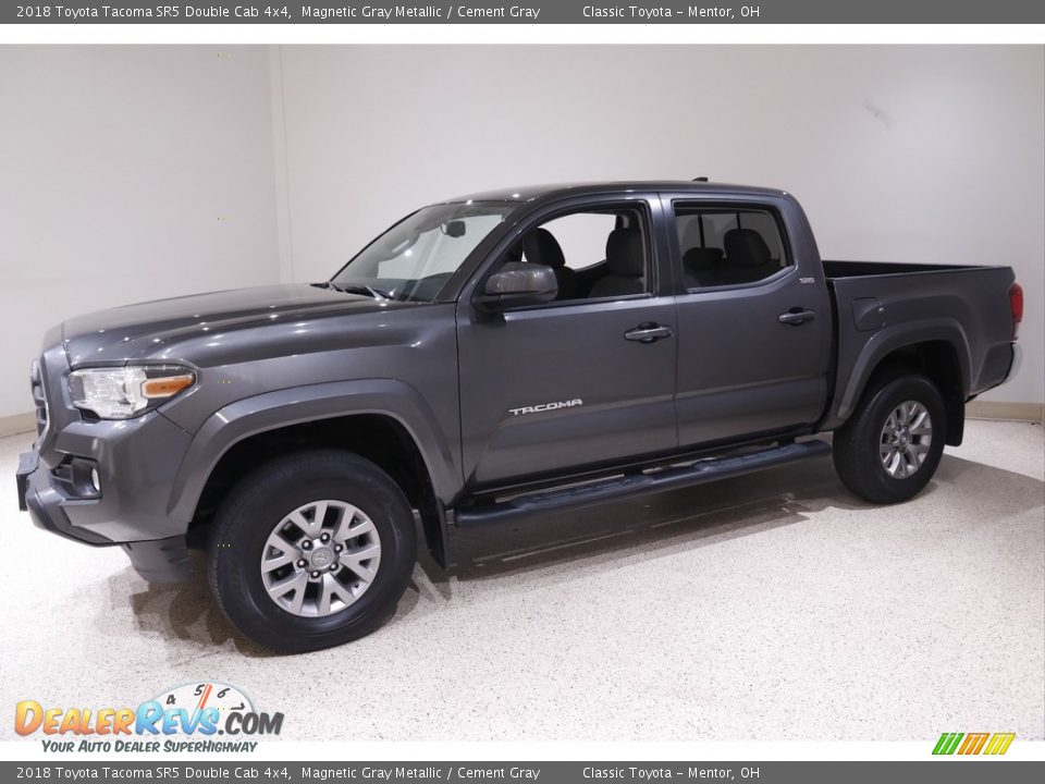 2018 Toyota Tacoma SR5 Double Cab 4x4 Magnetic Gray Metallic / Cement Gray Photo #3