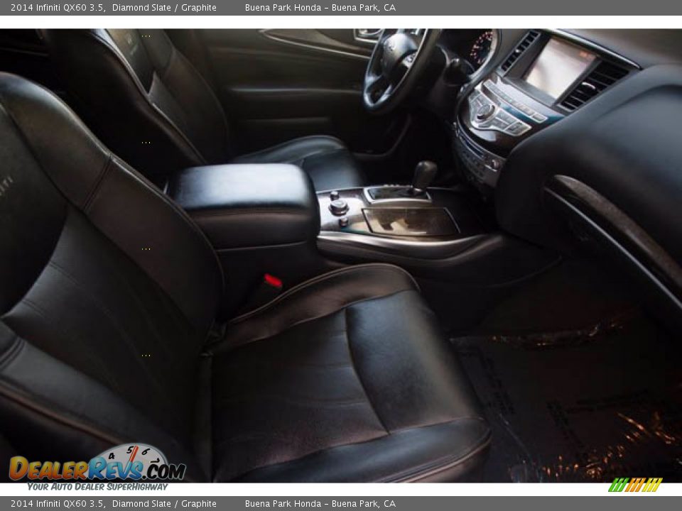 2014 Infiniti QX60 3.5 Diamond Slate / Graphite Photo #23