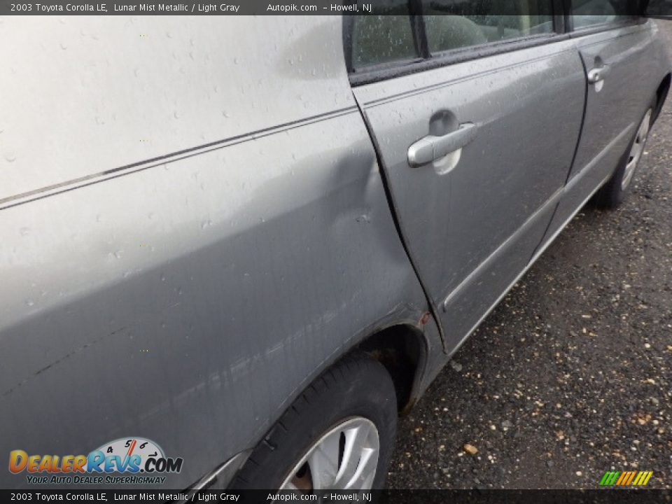 2003 Toyota Corolla LE Lunar Mist Metallic / Light Gray Photo #12