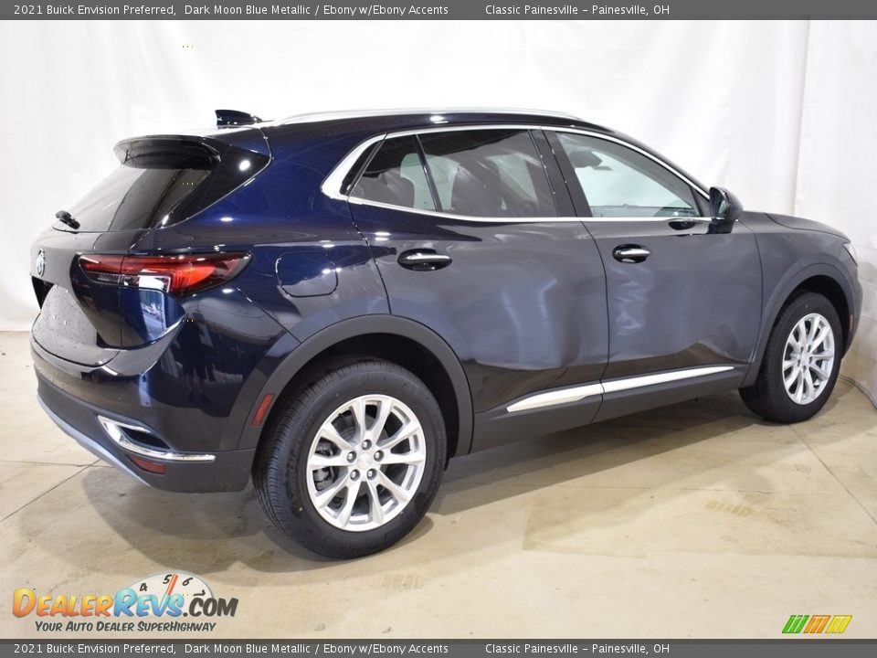 2021 Buick Envision Preferred Dark Moon Blue Metallic / Ebony w/Ebony Accents Photo #2