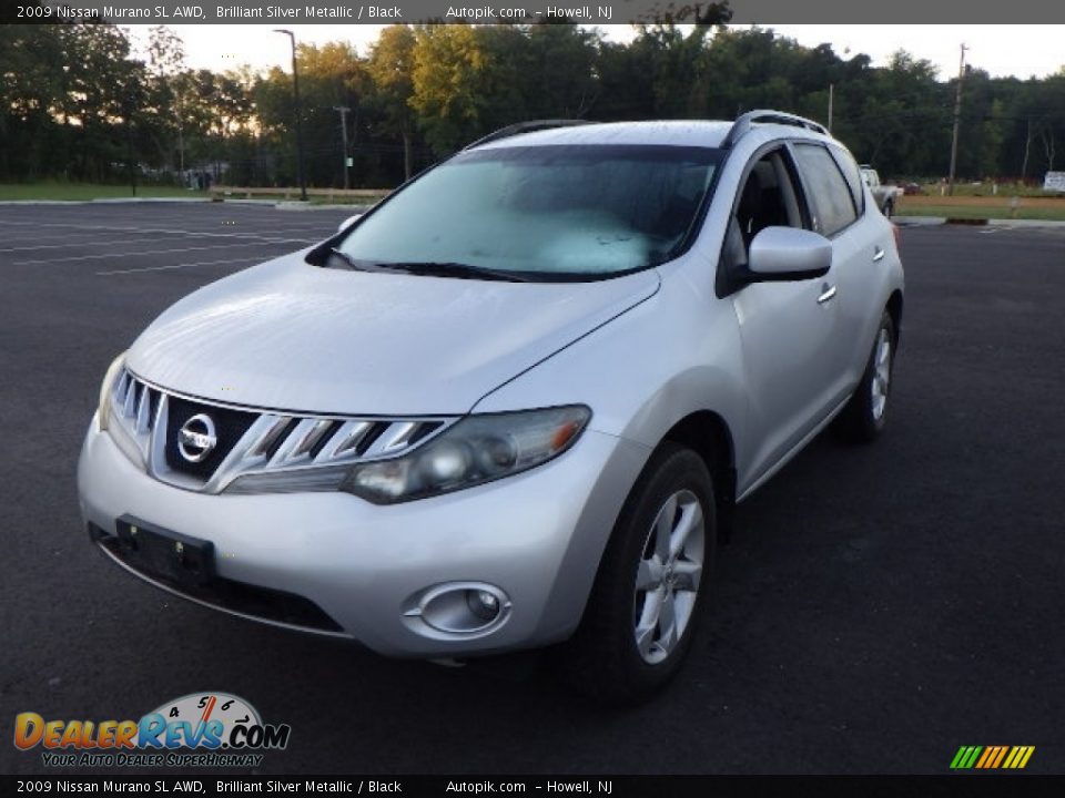 2009 Nissan Murano SL AWD Brilliant Silver Metallic / Black Photo #1