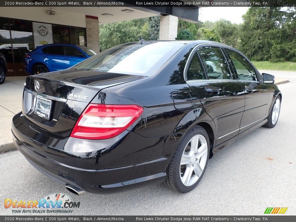 2010 Mercedes-Benz C 300 Sport 4Matic Black / Almond/Mocha Photo #2