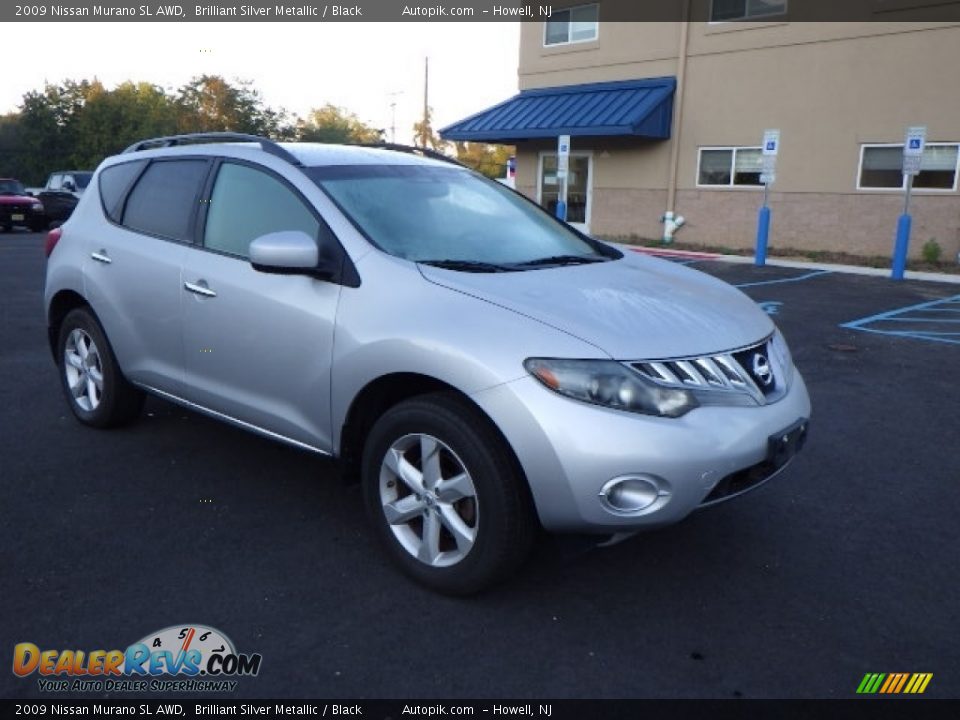 2009 Nissan Murano SL AWD Brilliant Silver Metallic / Black Photo #3