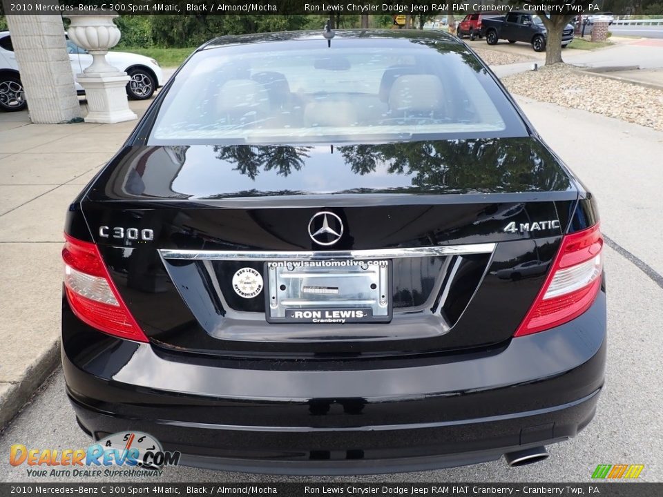 2010 Mercedes-Benz C 300 Sport 4Matic Black / Almond/Mocha Photo #3