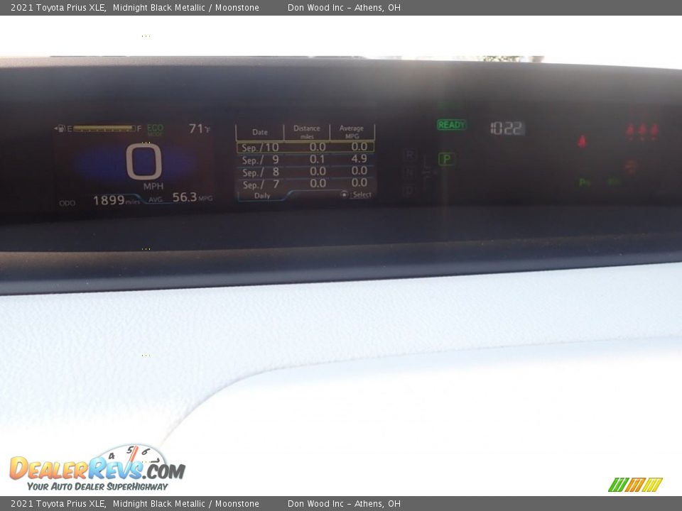 2021 Toyota Prius XLE Midnight Black Metallic / Moonstone Photo #30