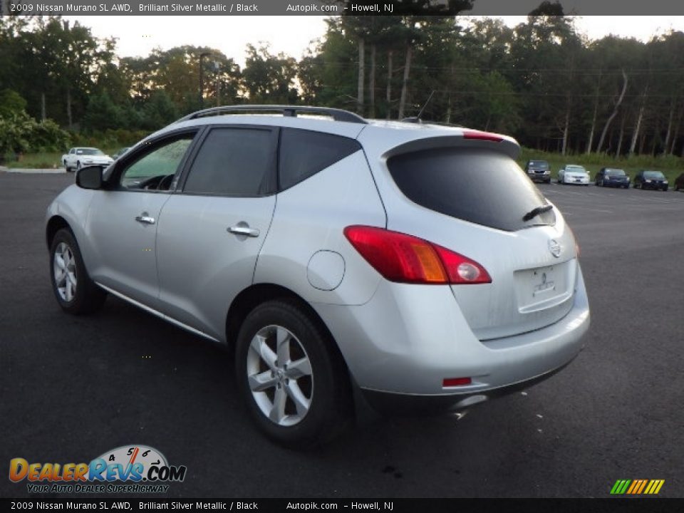 2009 Nissan Murano SL AWD Brilliant Silver Metallic / Black Photo #4