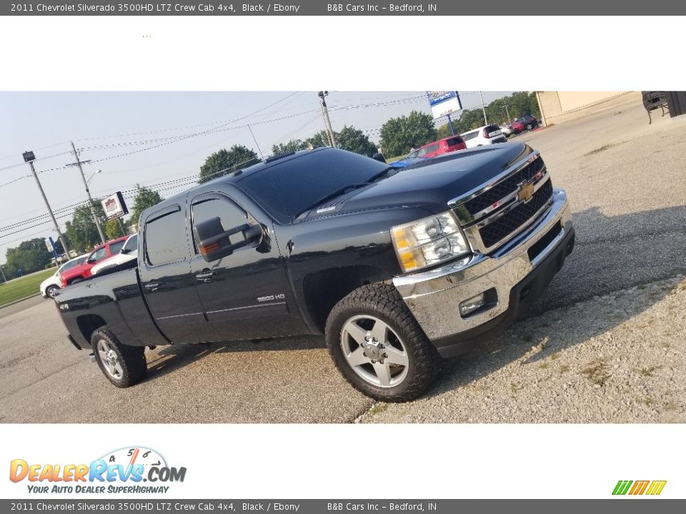 2011 Chevrolet Silverado 3500HD LTZ Crew Cab 4x4 Black / Ebony Photo #6