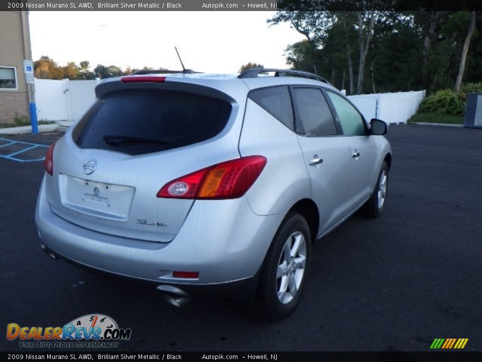 2009 Nissan Murano SL AWD Brilliant Silver Metallic / Black Photo #6