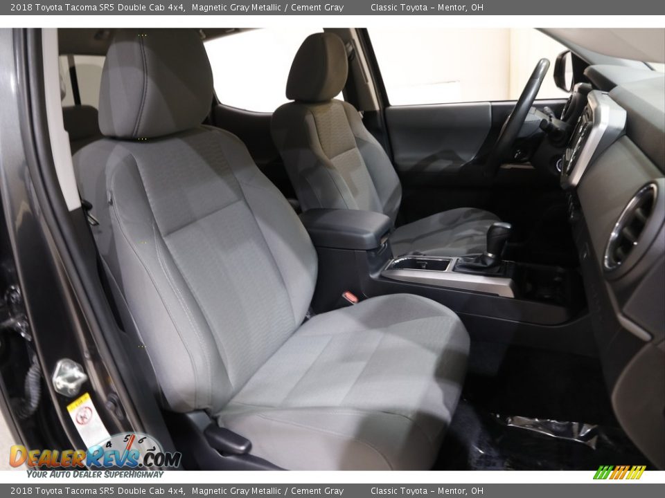 2018 Toyota Tacoma SR5 Double Cab 4x4 Magnetic Gray Metallic / Cement Gray Photo #14