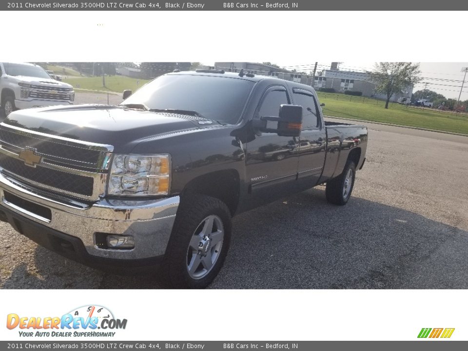 2011 Chevrolet Silverado 3500HD LTZ Crew Cab 4x4 Black / Ebony Photo #8