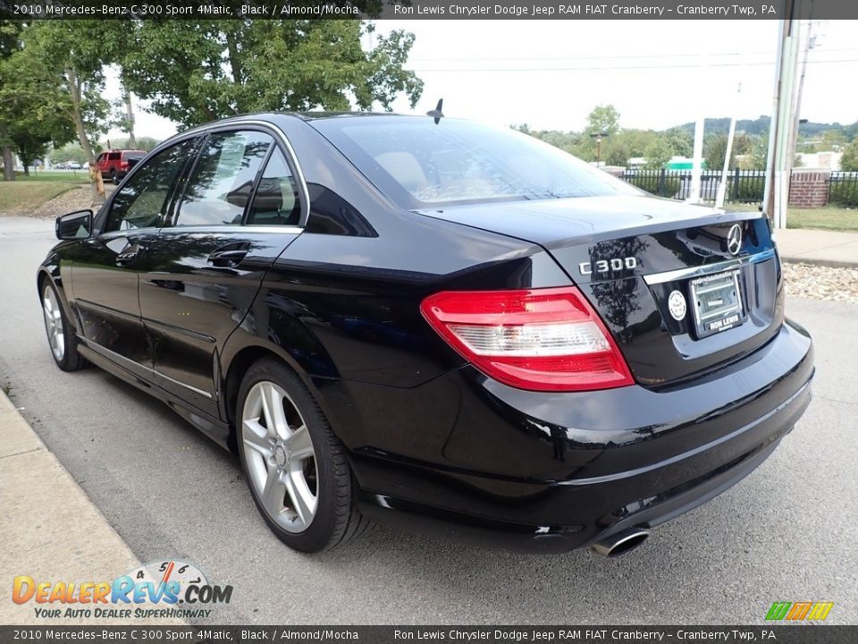 2010 Mercedes-Benz C 300 Sport 4Matic Black / Almond/Mocha Photo #5