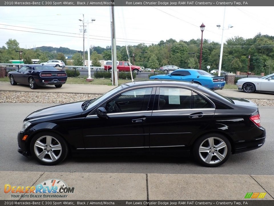 2010 Mercedes-Benz C 300 Sport 4Matic Black / Almond/Mocha Photo #6