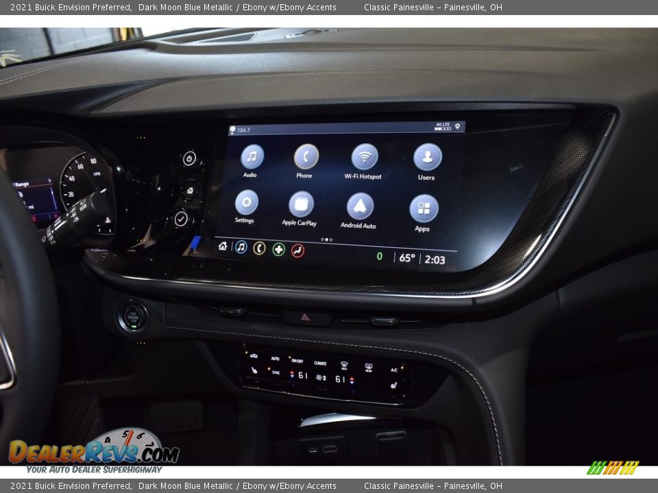 2021 Buick Envision Preferred Dark Moon Blue Metallic / Ebony w/Ebony Accents Photo #10