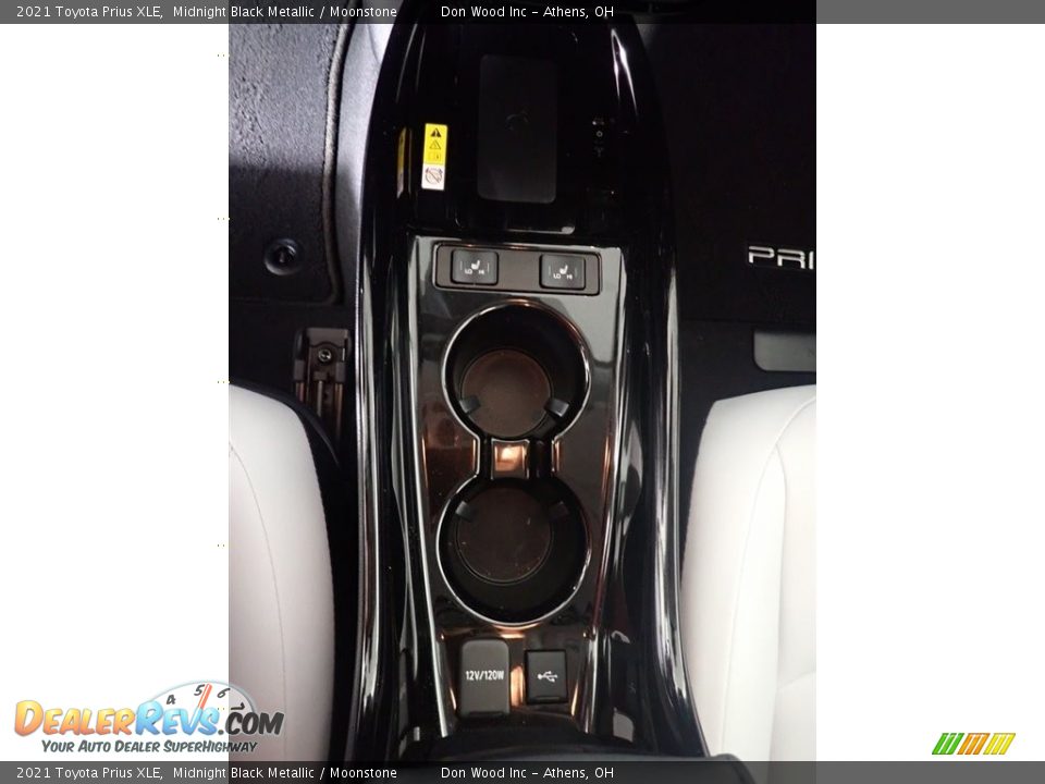 2021 Toyota Prius XLE Midnight Black Metallic / Moonstone Photo #34