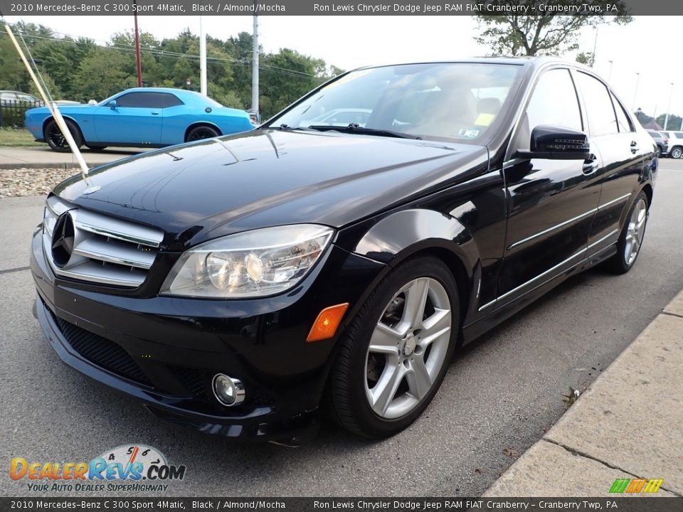 2010 Mercedes-Benz C 300 Sport 4Matic Black / Almond/Mocha Photo #7