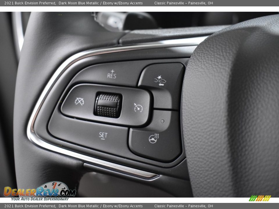 2021 Buick Envision Preferred Dark Moon Blue Metallic / Ebony w/Ebony Accents Photo #11