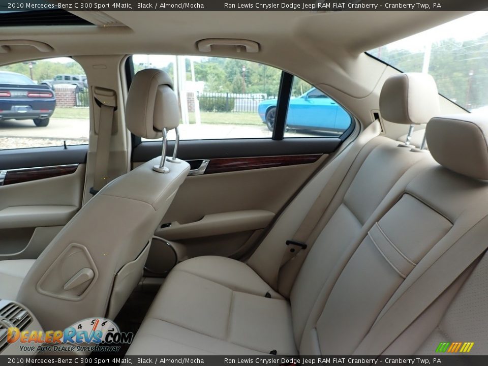 2010 Mercedes-Benz C 300 Sport 4Matic Black / Almond/Mocha Photo #13