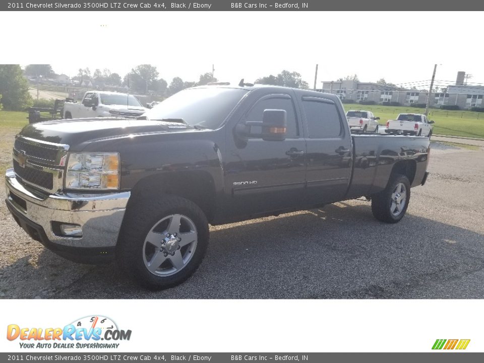 2011 Chevrolet Silverado 3500HD LTZ Crew Cab 4x4 Black / Ebony Photo #32