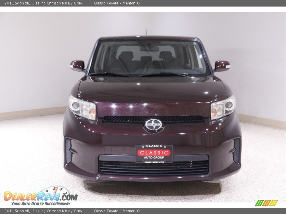 2011 Scion xB Sizzling Crimson Mica / Gray Photo #2