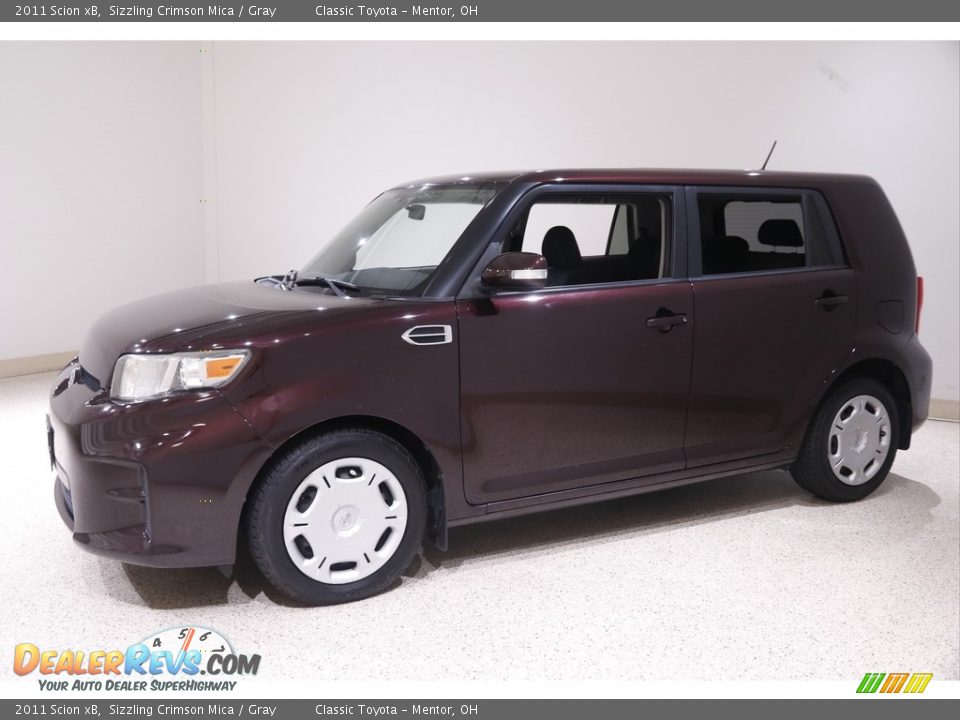 2011 Scion xB Sizzling Crimson Mica / Gray Photo #3