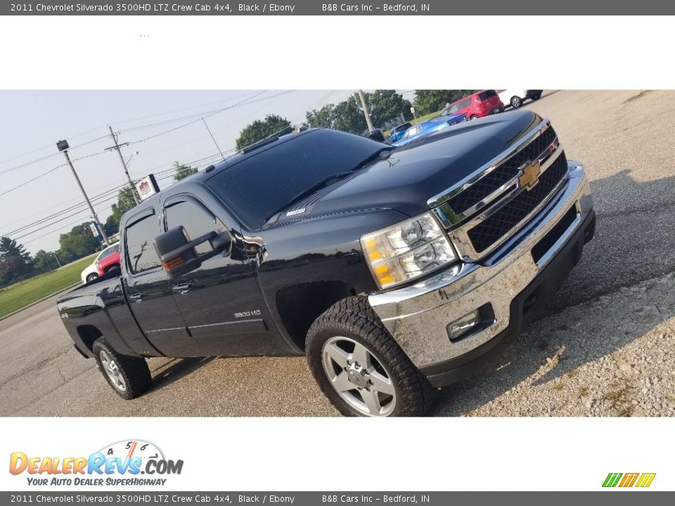 2011 Chevrolet Silverado 3500HD LTZ Crew Cab 4x4 Black / Ebony Photo #34