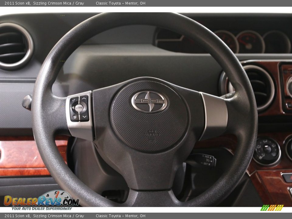 2011 Scion xB Sizzling Crimson Mica / Gray Photo #7
