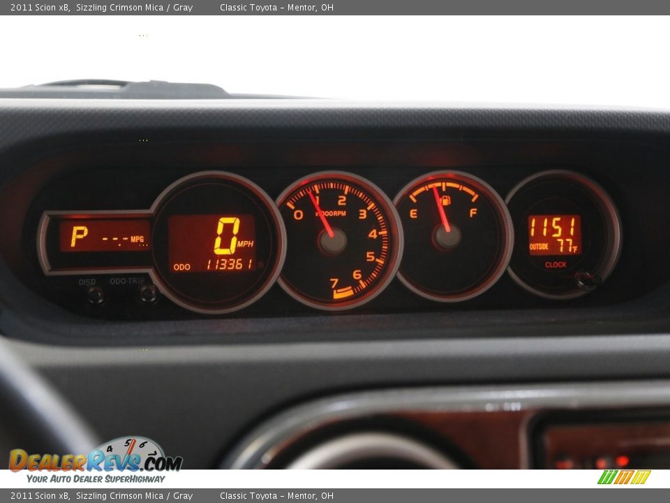 2011 Scion xB Sizzling Crimson Mica / Gray Photo #8